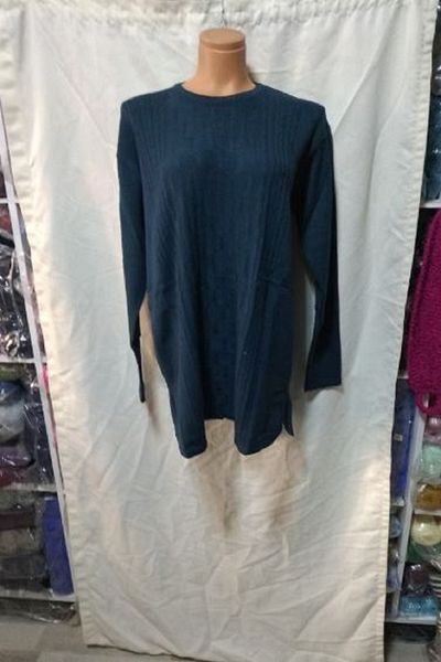 Gül Dark Green Large Size Mother Stylish Beautiful Side Slit Thick Heritage 1 Piece
