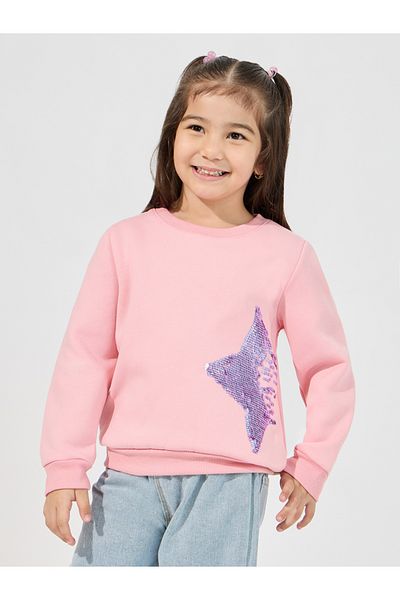 Styli Star Sequin Cuffed Sweatshirt