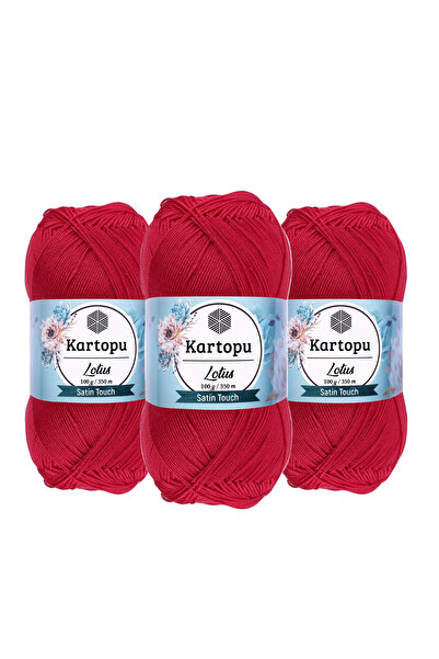 Kartopu Lotus Knitting Thread 100 gr K141 3 Pieces