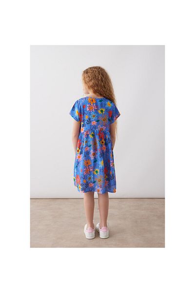 CİCHLİD Girl's Flower Patterned Dress