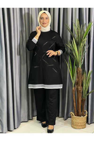 Butik büyük beden Viscose Combed Cotton Set