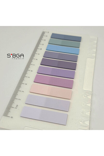 sibga tasarım Şeffaf Renkli Postit Post-it Post It. Kitap Ayracı Ayraç Postit Sticker Not Kağıdı 200 Yaprak