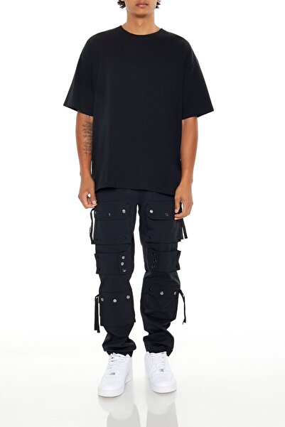 Forever 21 Slim-Fit Kargo Utility Pantolon