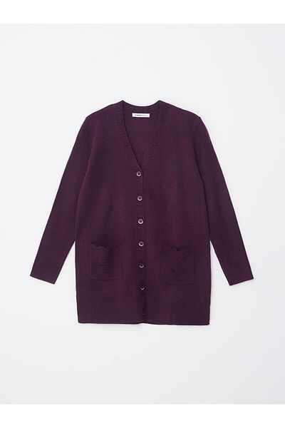 LC Waikiki Lcw Grace V-Neck Women's Knitwear Cardigan