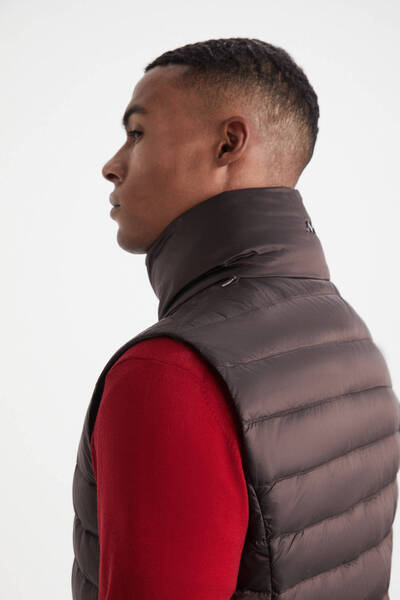 Hemington Bordo Activewear Kaz Tüyü Şişme Yelek