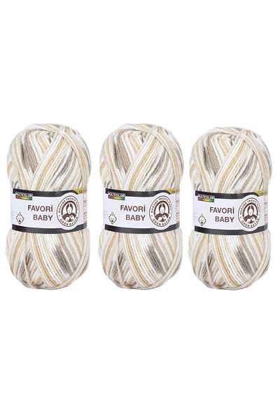 Ören Bayan Αγαπημένο Baby Hand Knitting Yarn 100gr 0655 3 Τεμάχια