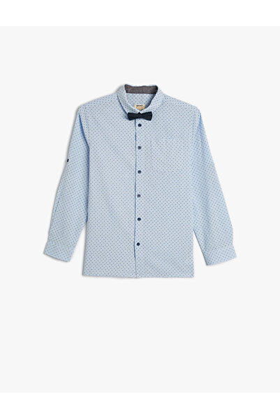 Koton Παπιγιόν πουκάμισο μακρυμάνικο κλασικό γιακά