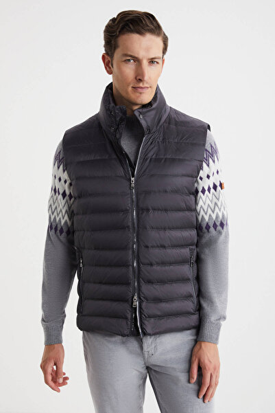 Hemington Koyu Gri Activewear Kaz Tüyü Şişme Yelek