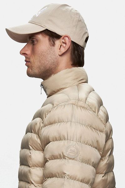 UCLA Northwin Dark Beige Zippered and Pocketed Polyester Standard Fit Men's Coat