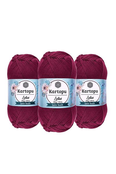 Kartopu Σχοινί Πλεξίματος Lotus 100 gr 747 3 Τεμάχια