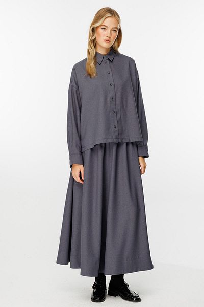 Hooopstore Premium κοντό πουκάμισο ανθρακί