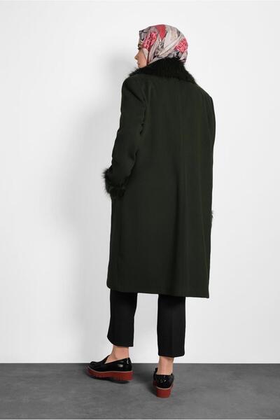 Alvina 90072 Model Fur Detailed Coat