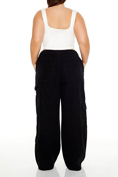 Forever 21 Plus Size Yüksek Bel Kargo Pantolon