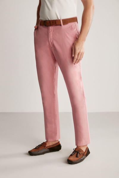 Hemington Pembe Yazlık Chino Pantolon
