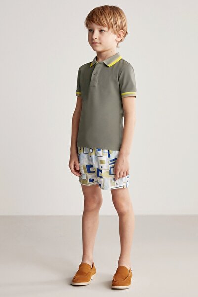 Hemington Pike Cotton Khaki Kids Polo T-Shirt