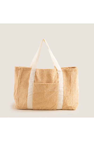 Chakra Ofida Plaj Çantası 41x18x30 Cm Natural