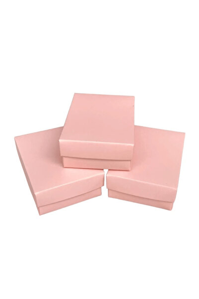 inteleven 24 Adet Pembe Karton Takı Kolye İçi Süngerli Mini Set Kutusu