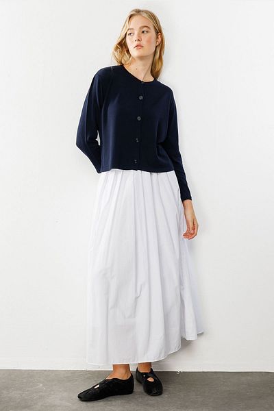 Hooopstore Cardigan tricot Perla bleumarin