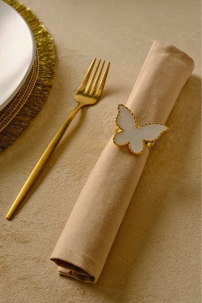 Karaca Home Butterfly 4-Piece Napkin Ring