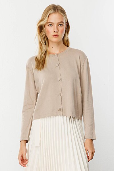 Hooopstore Πλεκτή ζακέτα Perla Mink