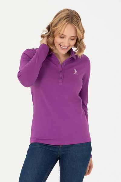 U.S. Polo Assn. Women's - Violet Polo Collar Sweatshirt 50276999 -Vr203