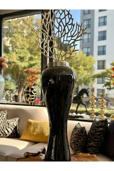 OBJE GLORY BLACK JUMBO VAZO 26X26X106