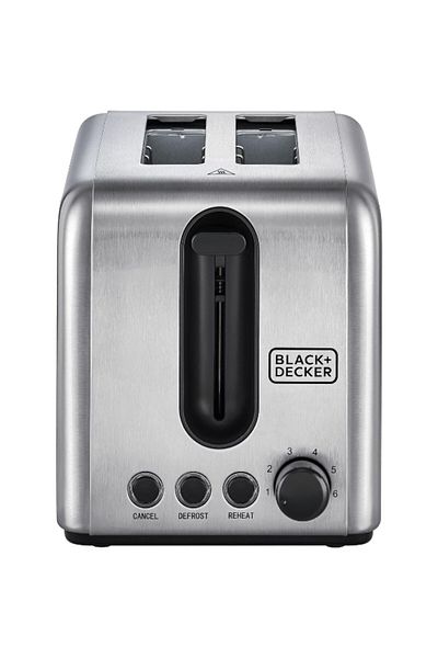 Black&Decker 1050W Stainless Steel 2-Slice Toaster ET244-B5