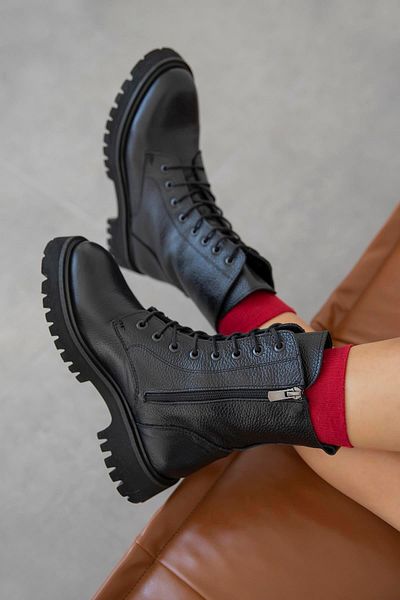 STRASWANS Milo Women's Genuine Leather Boots Black
