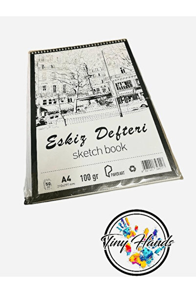 tiny hands Dimensiune A4 Spiral 50 de coli 100 gr bază index de schiță Deschidere superioară