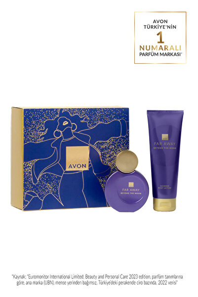 AVON Far Away Beyond The Moon Kadın Parfüm ve Vücut Losyonu Hediye Seti