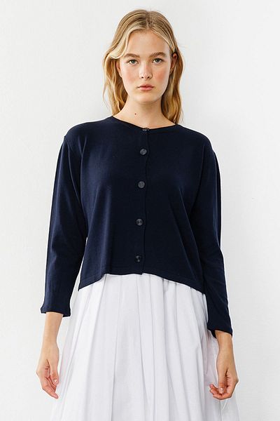 Hooopstore Cardigan tricot Perla bleumarin