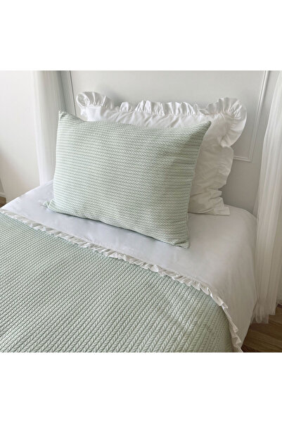 PAMUKA Light Green Single Knitted Patterned Pique Set