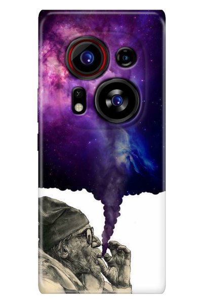 TECNO Phantom X2 Pro Case Ad9 Pattern Printed Silicone Smoke