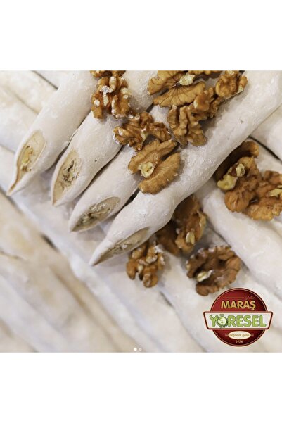 Maraş Yöresel Saf üzüm suyu beyaz Cevizli köpük sucuk (500 Gr)