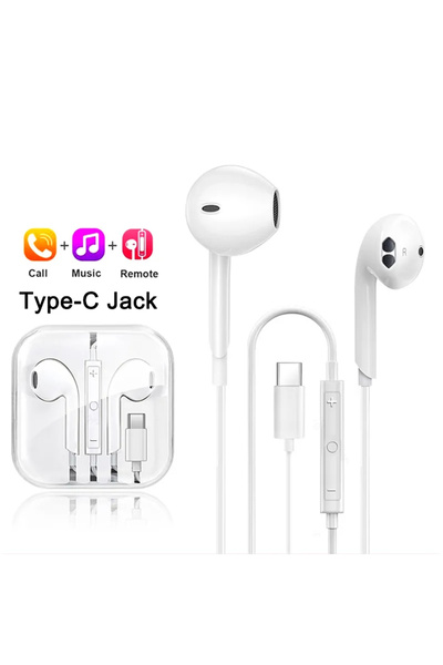 Choice سماعات أذن أصلية بمنفذ Type C لهاتف iPhone 16 15 14 11 12 13 Pro Max X...