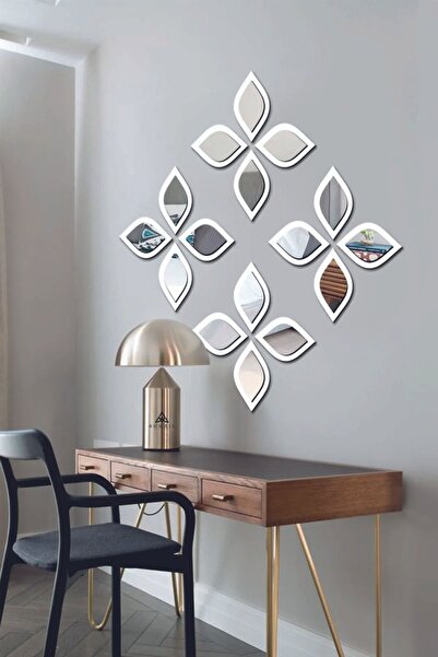 oncawall Su Damlası Dekoratif Ayna Seti 16 Adet