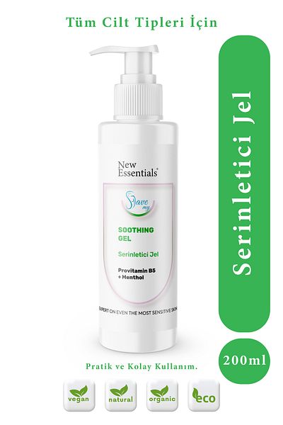 New Essentials Shoothing Gel Cooling Gel with Menthol and Aloe Vera 200 ml