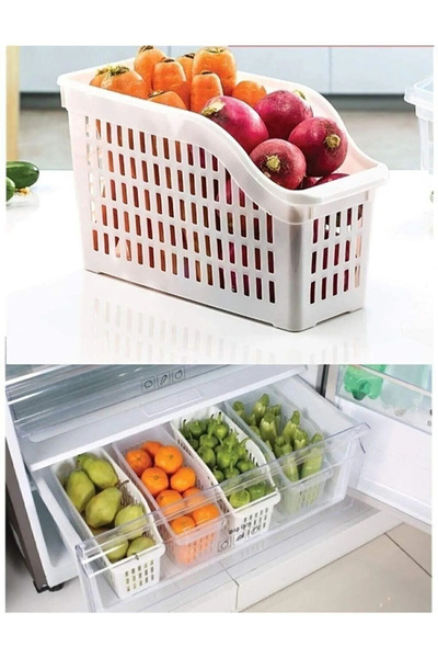 ADARYA HOME Refrigerator Organizer Set 4 Pieces 30X16X17 cm