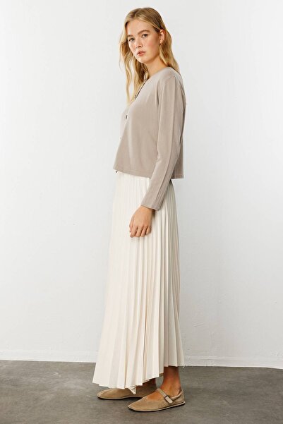 Hooopstore Πλεκτή ζακέτα Perla Mink