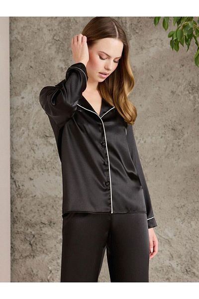LİNOTTİ SET Pijama cu mânecă lungă din satin 01200