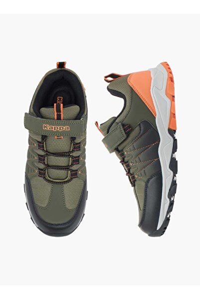 Kappa Boys' Panelled Lace Detail Sports Shoes with Hook and Loop Closure