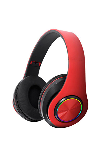 MerciTech Bluetooth Kulaklık Kablosuz Kulak üstü Işıklı Katlanabilir Mikrofon...