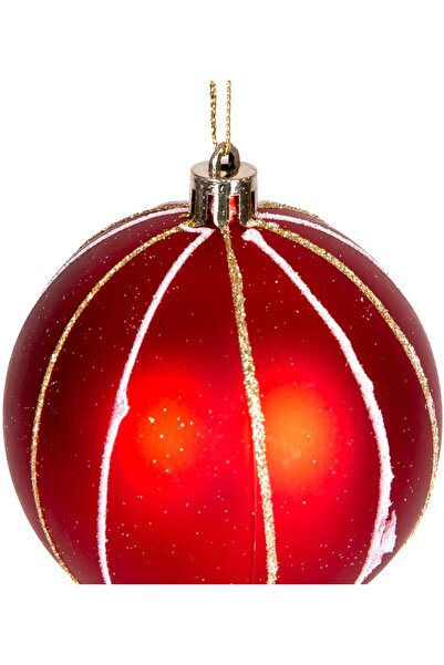 Herdekora Christmas Tree Tree Ornament Christmas Ball 6 Pack Red 8 Cm.