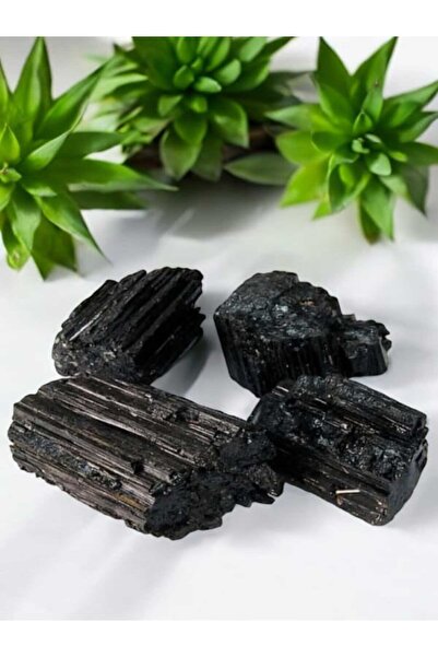 The Magıc of Healıng Siyah Turmalin Taşı Ham kütle (1 Adet)