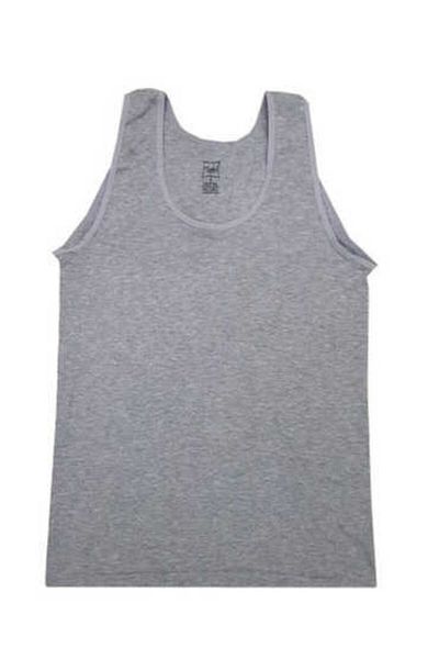 Tutku 0136 Tutku Women's - Gray Ribbed Wide Strap Tank Top, Pack of 6