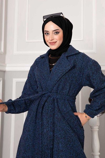 EBRUTESETTÜR Herringbone Patterned Coat