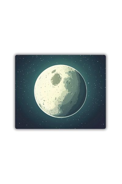 lili hediyelik Μοντέρνο Moon Printed Mouse Pad 18x22 cm