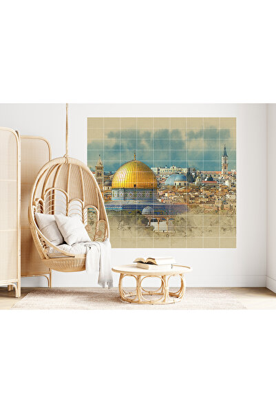 GUGUK Kudüs Mega Poster 108 Adet Duvar Poster Seti Oda Dekoru (GGK-K088)