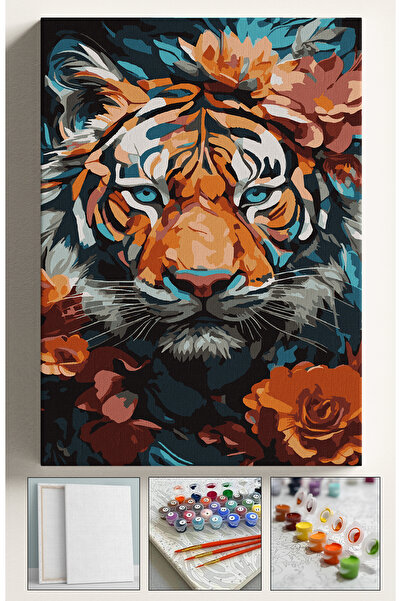 Sulepas Sayılarla Boyama Çerçeveli Hobi Seti Numaralı Tuval Fırça Boya Dahil ...