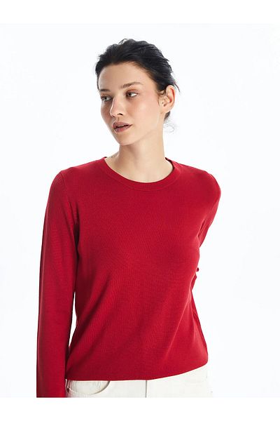 LC Waikiki Basic Crew Neck Plain Long Sleeve Women's Knitwear Sweater